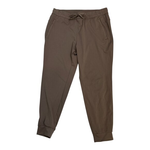 Yogalicious Lux Avenue Jogger Women's Size XL Butter Soft Taupe Zip Pockets - Picture 1 of 9